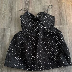 rhinestone structured mini Dress